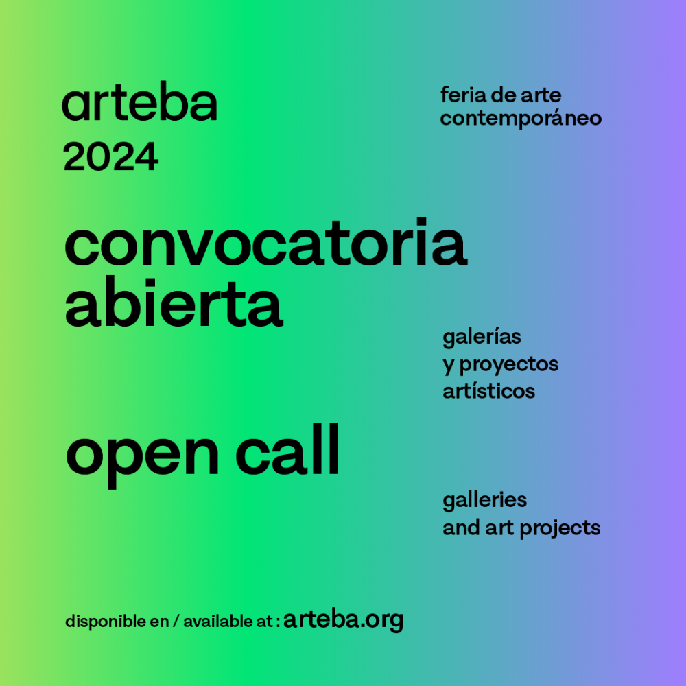Feria arteba 2024 - Convocatoria abierta para galerías y proyectos artísticos
